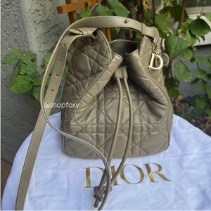 Christian Dior Medium D-Motion Bucket Bag